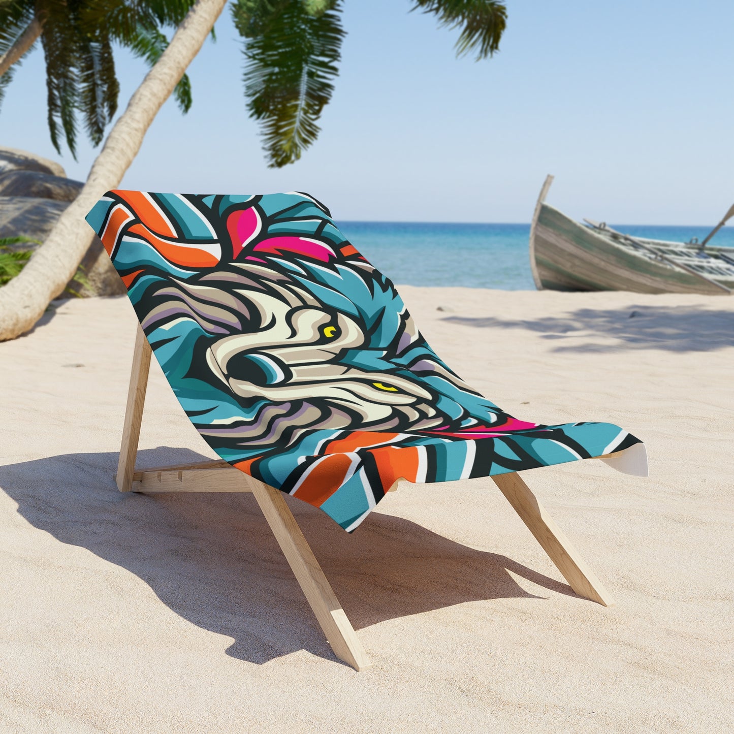 Evolve Wolf Beach Towel