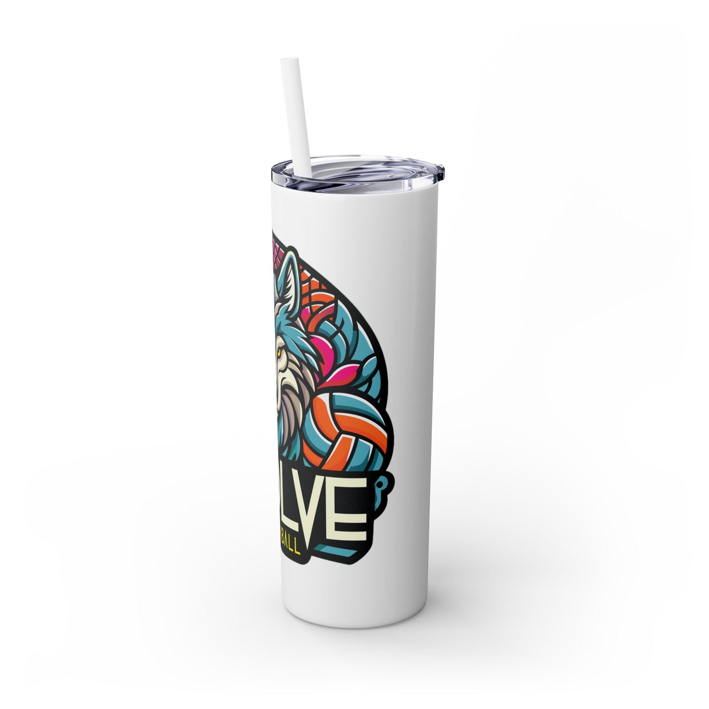 Skinny Tumbler with Straw, 20oz