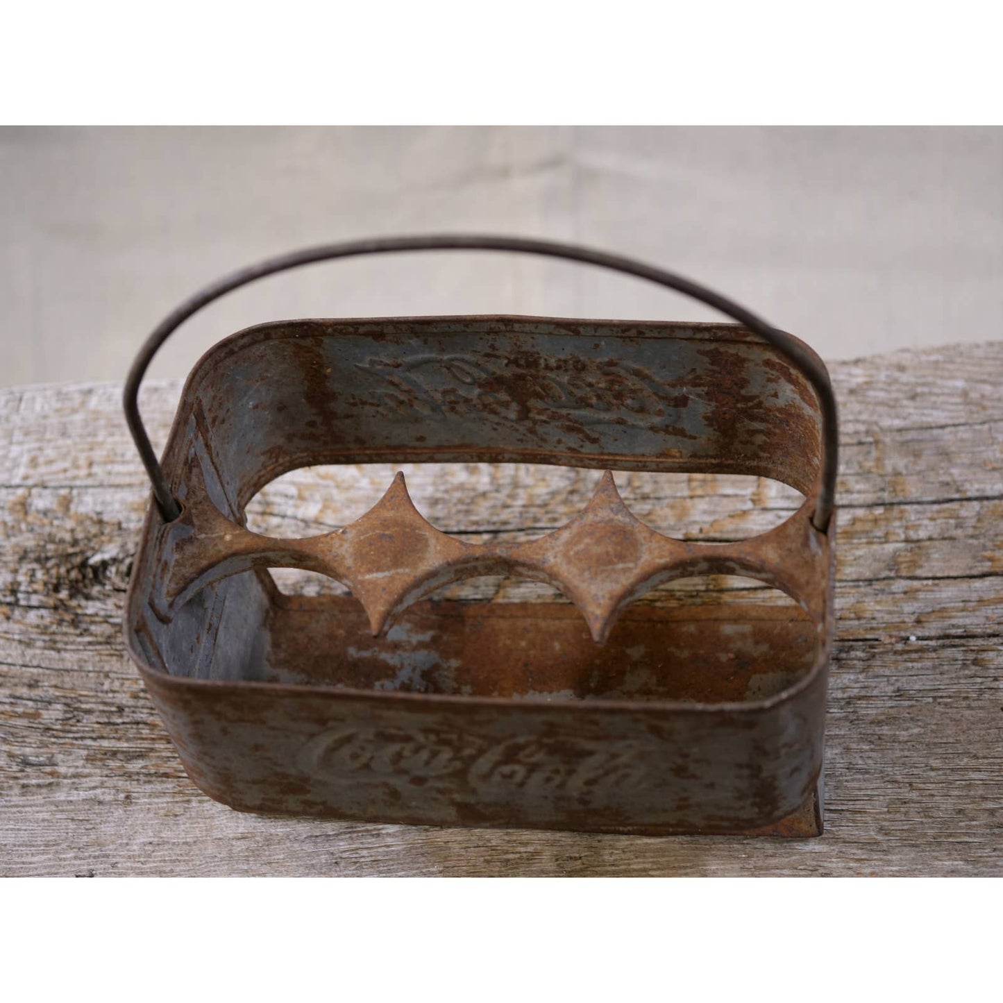 Vintage Coca-Cola Bottle Carrier - Aluminum with Logo