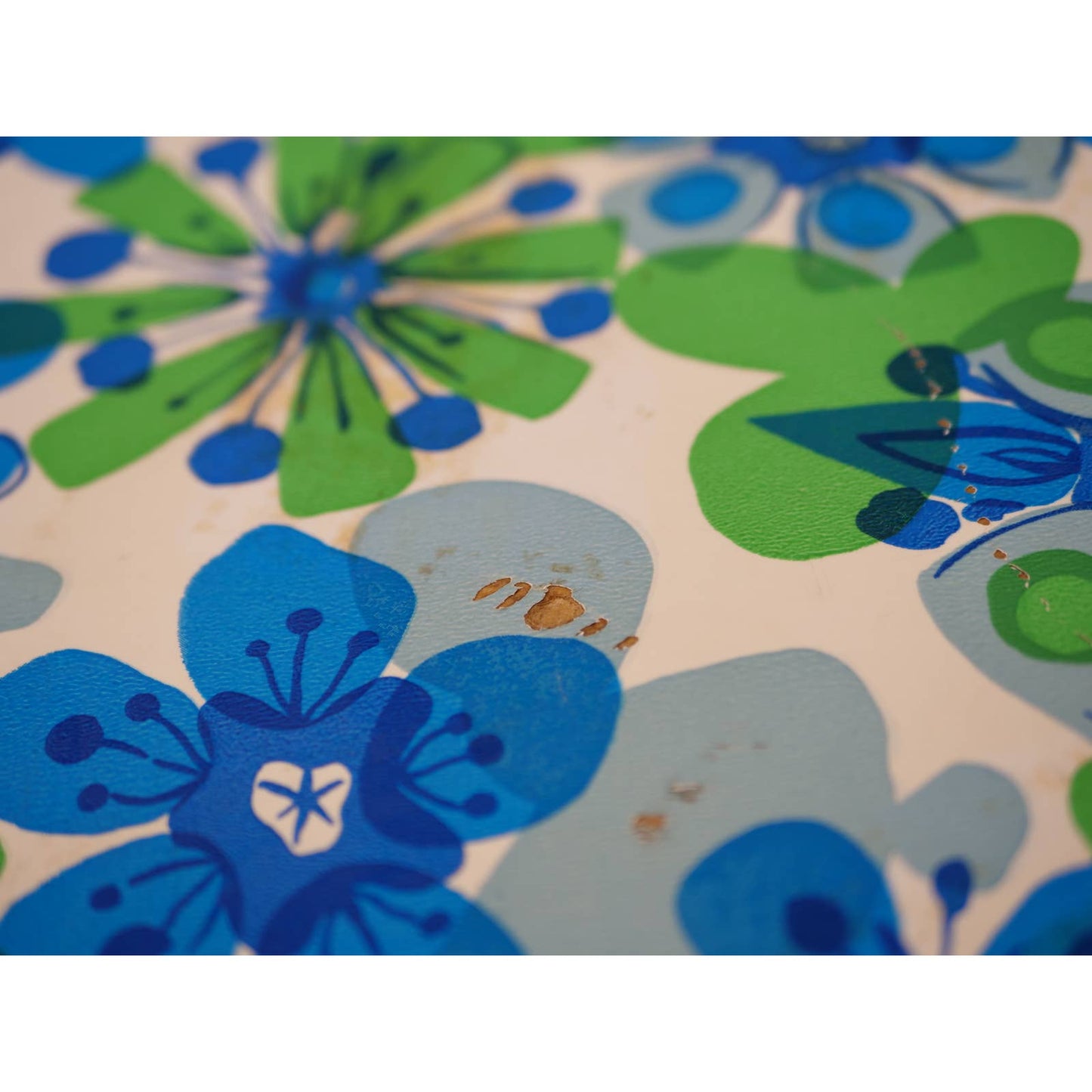 Vintage Floral Suitcase 1960s 1970s Flower Power