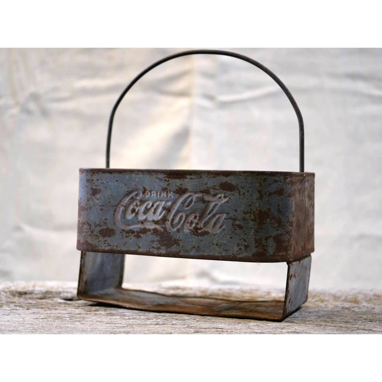 Vintage Coca-Cola Bottle Carrier - Aluminum with Logo