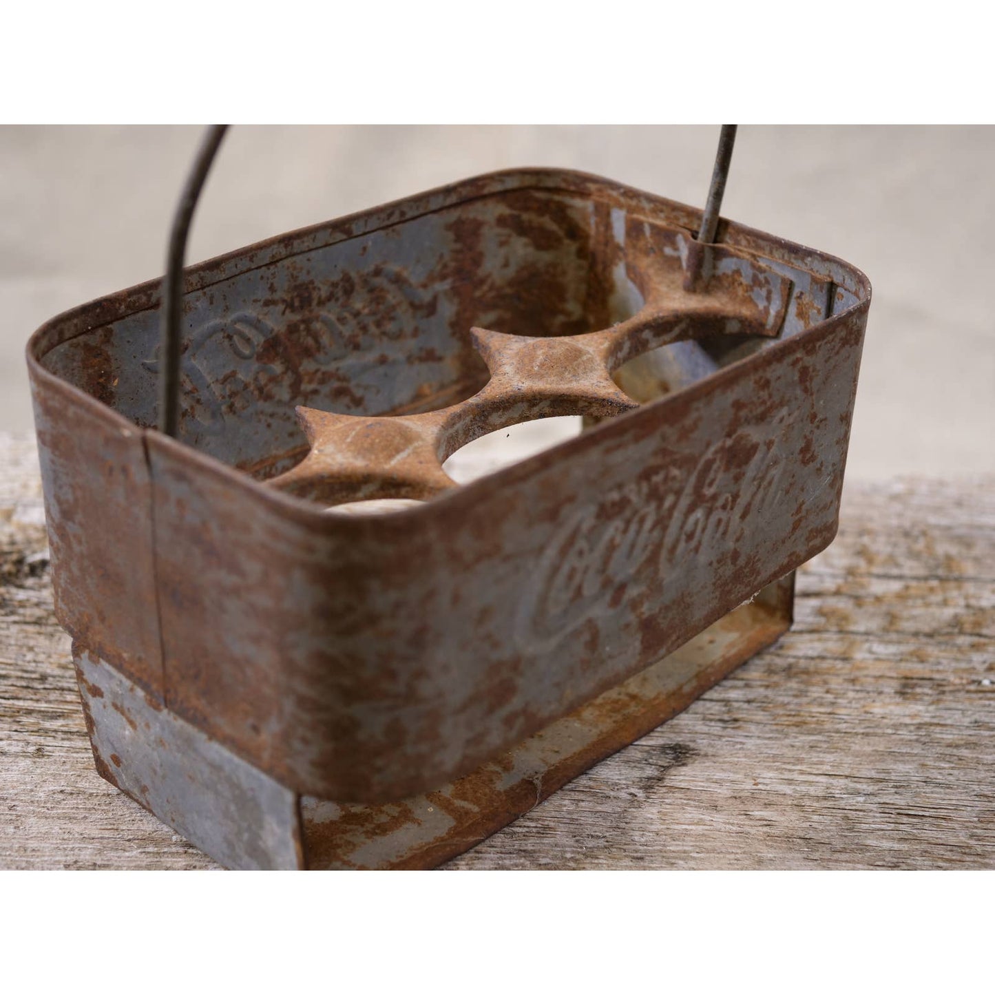 Vintage Coca-Cola Bottle Carrier - Aluminum with Logo