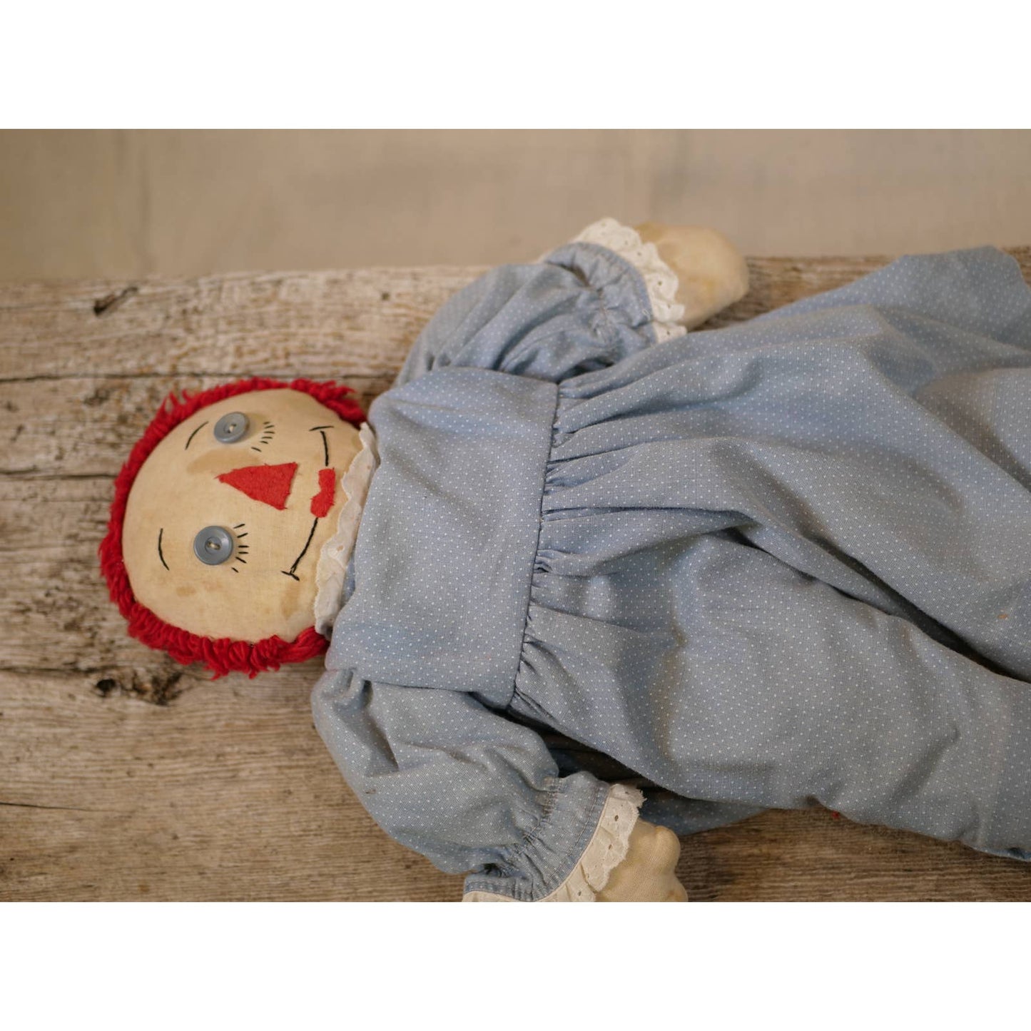 Vintage Rare Raggedy Ann Doll with Button Eyes Pre 1935