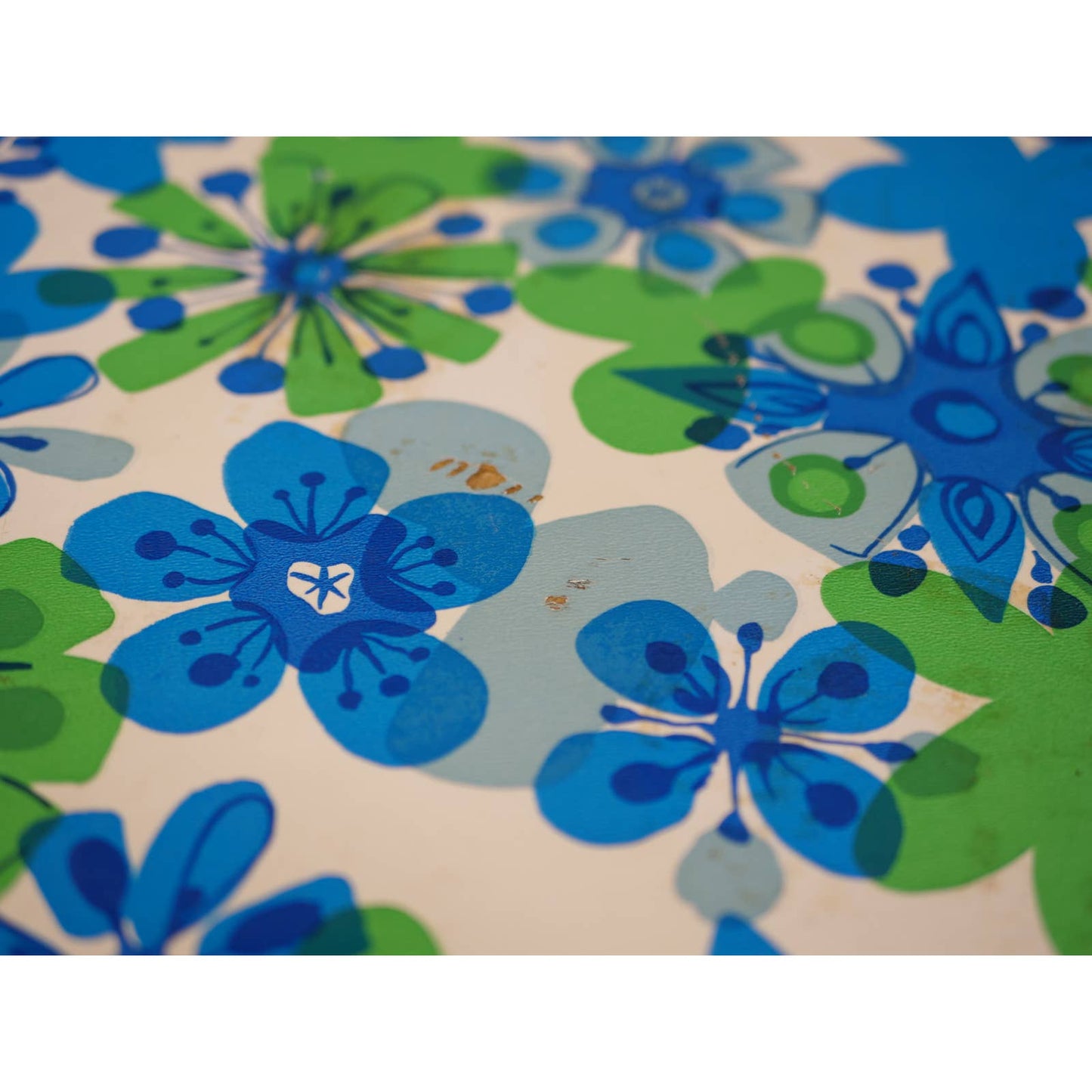 Vintage Floral Suitcase 1960s 1970s Flower Power