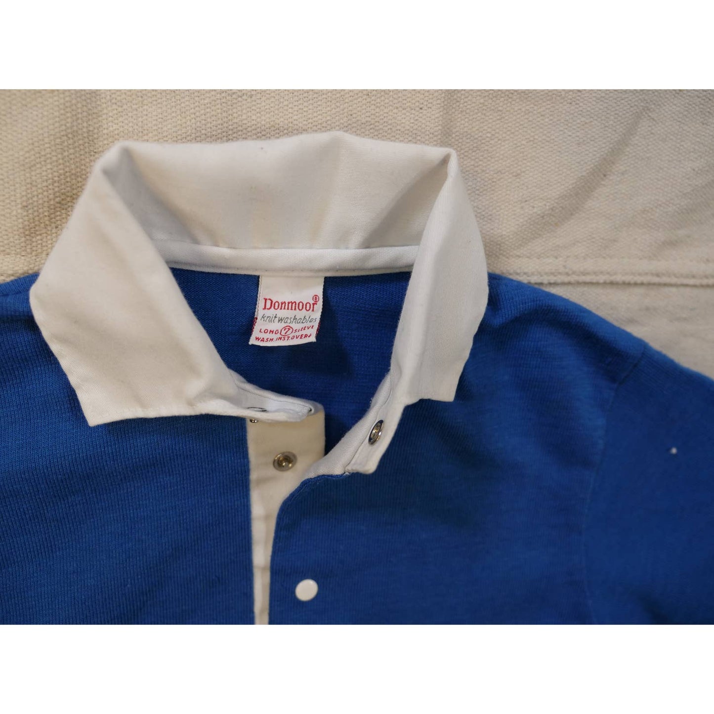 Vintage Donmoor Long Sleeve Boys Polo Shirt