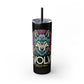Skinny Tumbler with Straw, 20oz