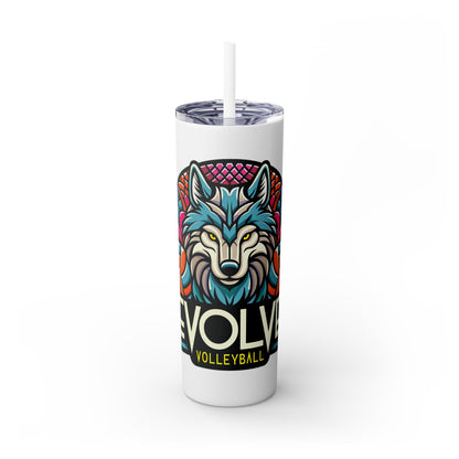 Skinny Tumbler with Straw, 20oz
