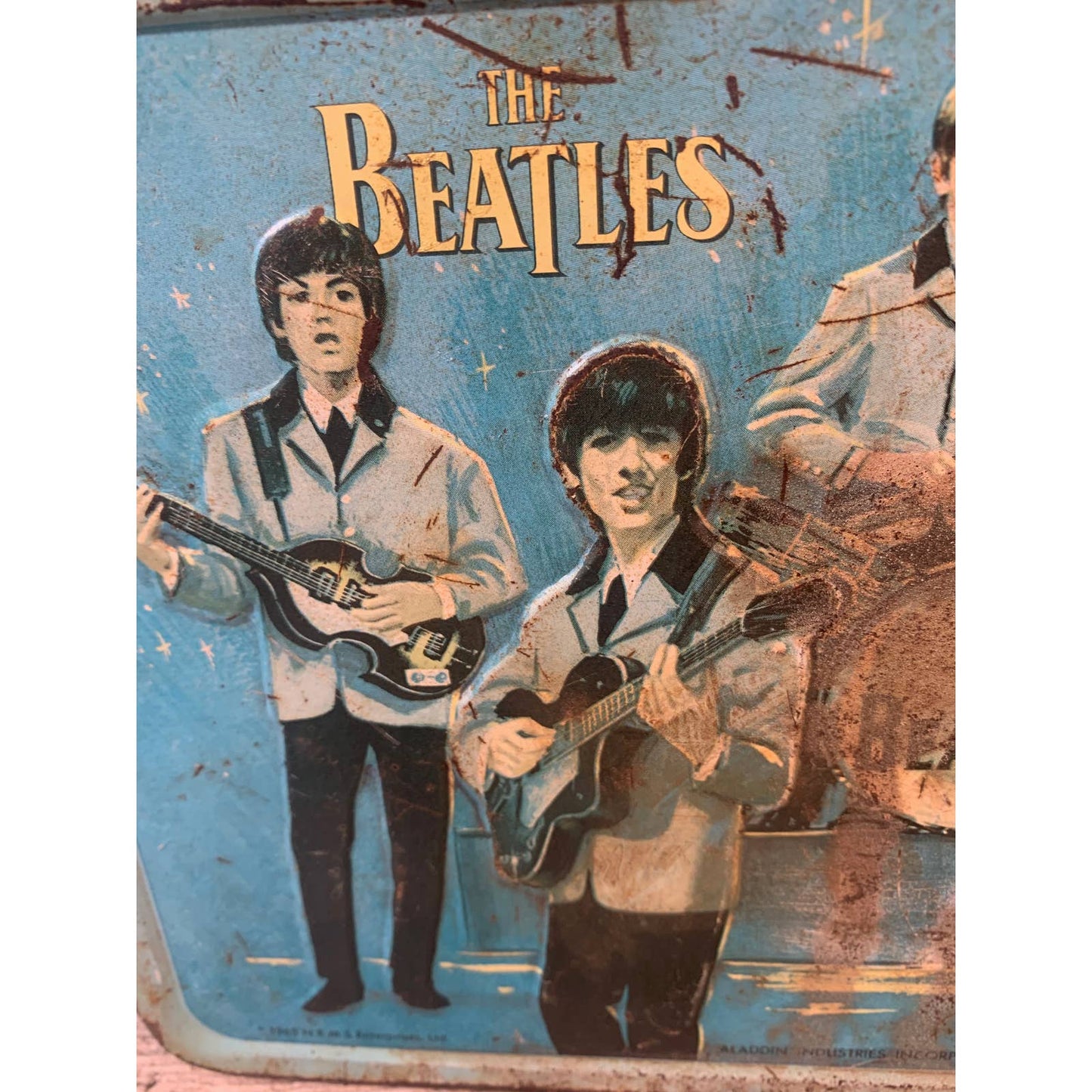 Vintage 1965 Beatles Metal Lunch Box