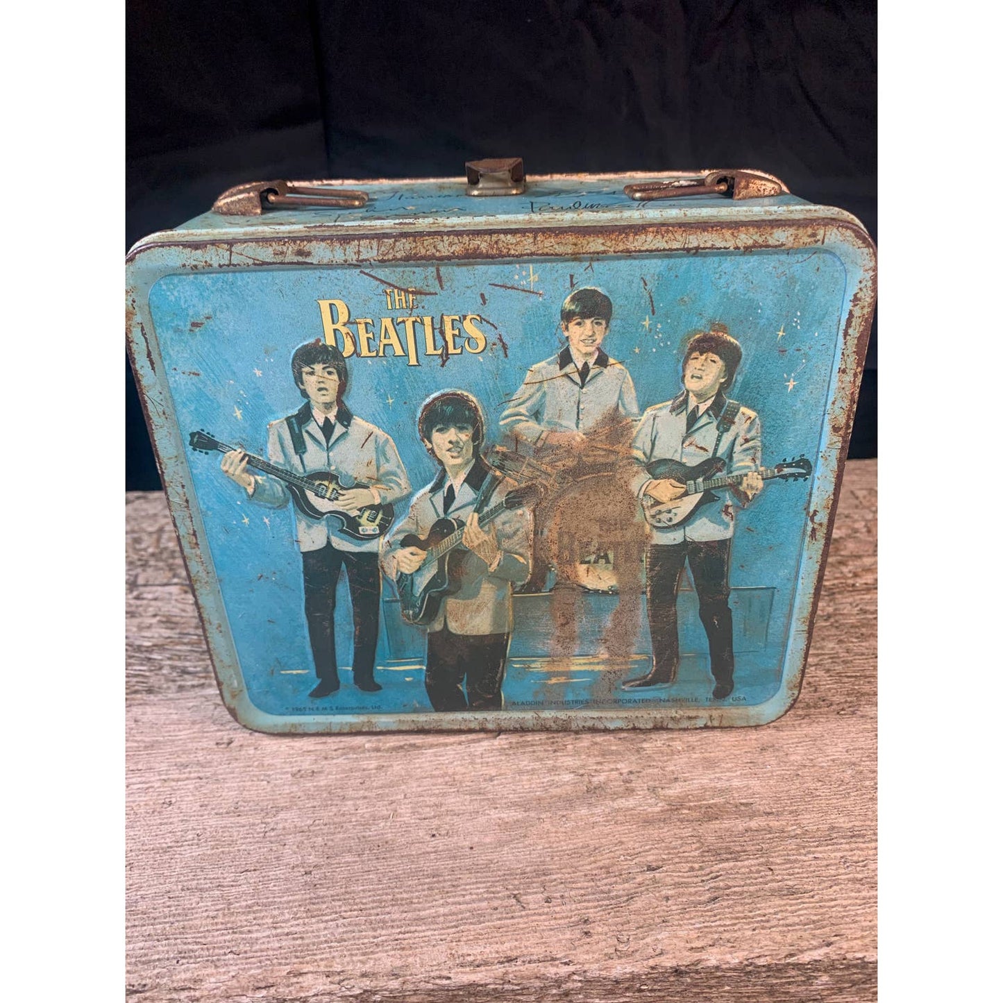 Vintage 1965 Beatles Metal Lunch Box