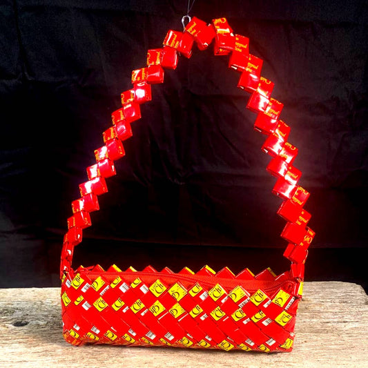 Candy Wrapper Clutch- Handmade