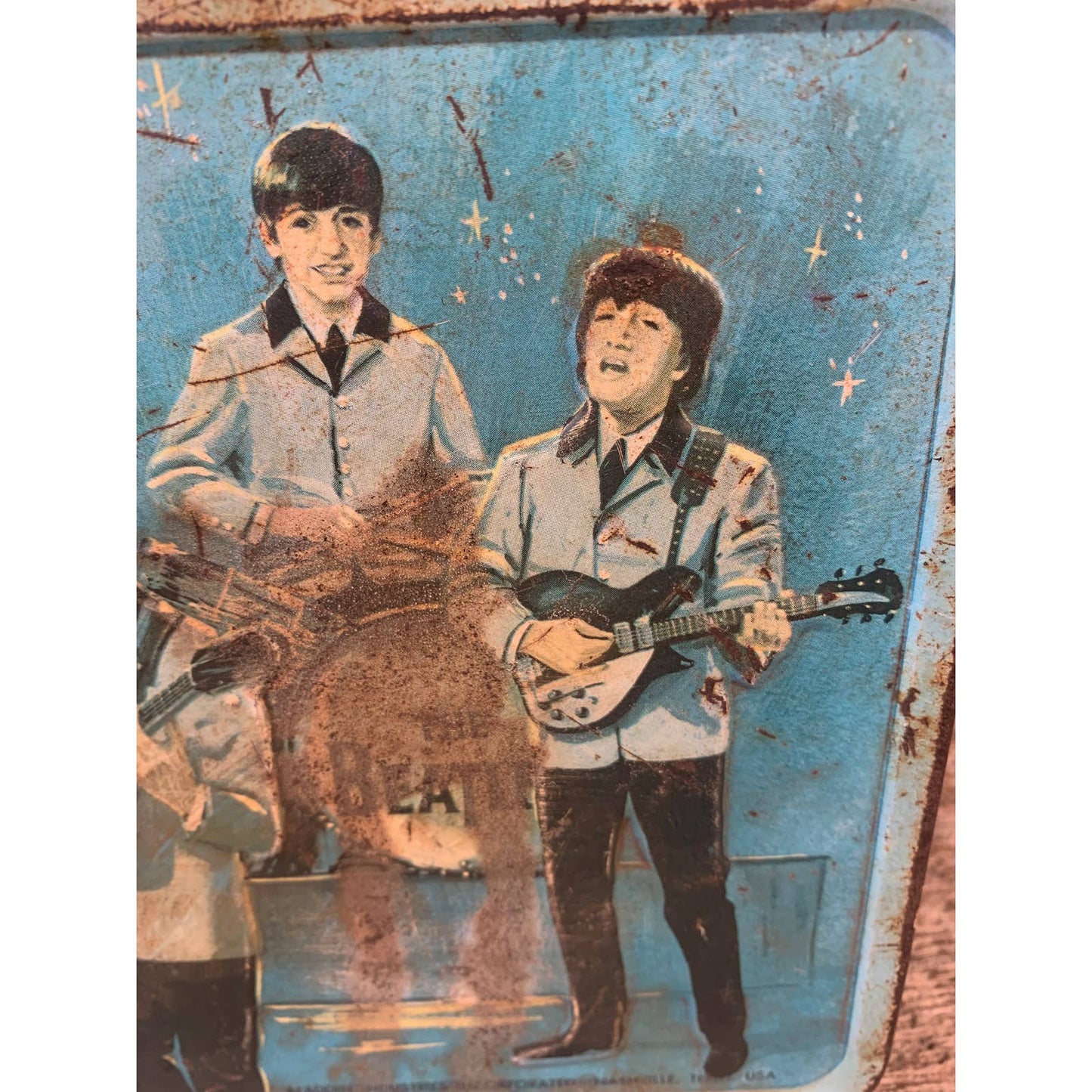 Vintage 1965 Beatles Metal Lunch Box